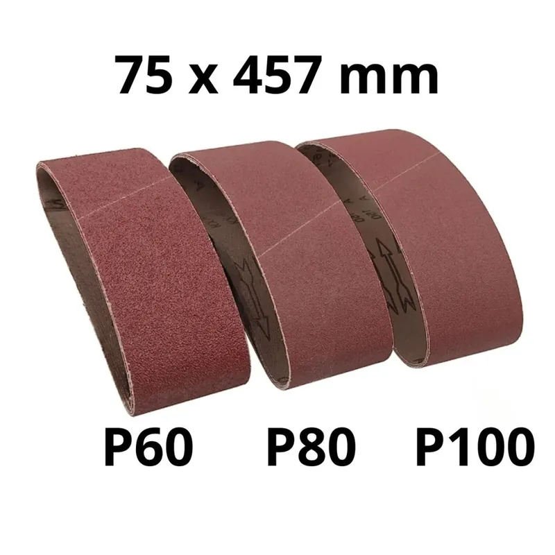 Sada brusných pásů 75x457mm 3ks ASIST