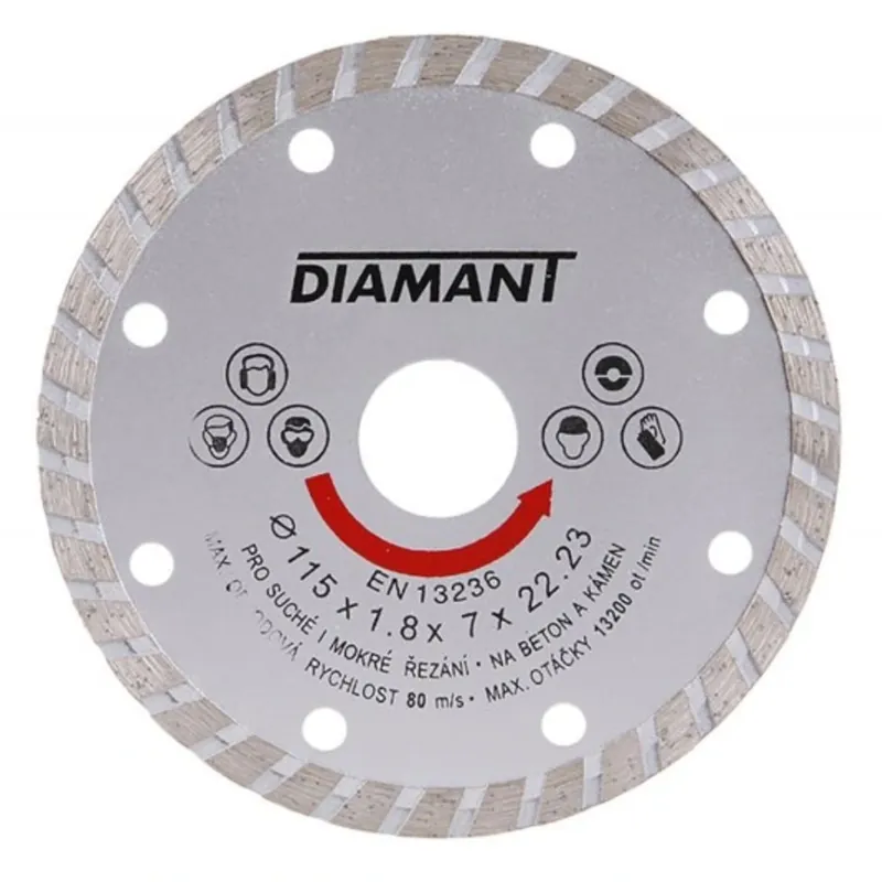 Kotouč diamantový DIAMANT 115x1.8x22.2mm TURBO FESTA