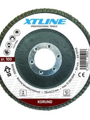 STAVTOOL Kotouč brusný lamelový korund | 125 mm zr. 120 XTline