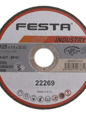 Kotouč řezný FESTA INDUSTRY na kov 125x1.6x22.2mm FESTA