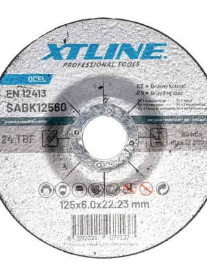 Kotouč brusný na ocel 125x6,0x22,2mm XTline