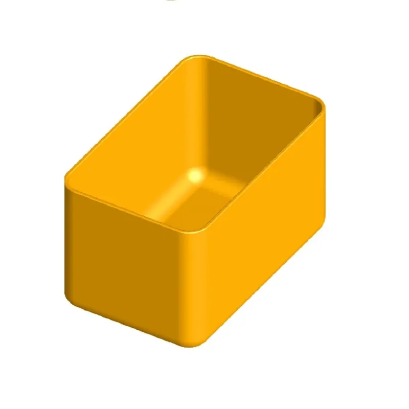 Box do zásuvek a organizérů, 90x57x64mm, žlutý ARTPLAST