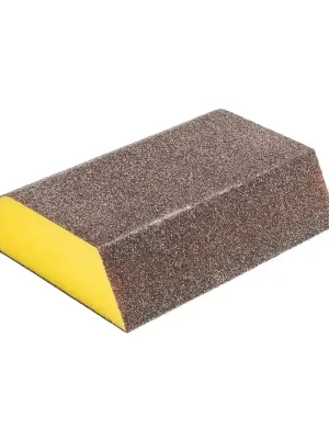 XTLINE Brusná houba tuhá zkosená | 100x70x25 mm, zr. 120 XTline