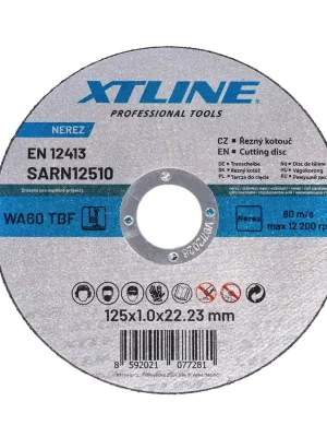 Kotouč řezný na nerez 125x1,6x22mm XTline