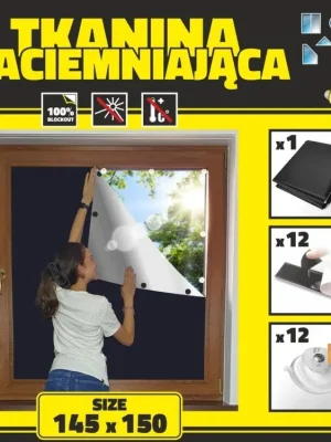 zatemňovací tkanina 145x150 na okna